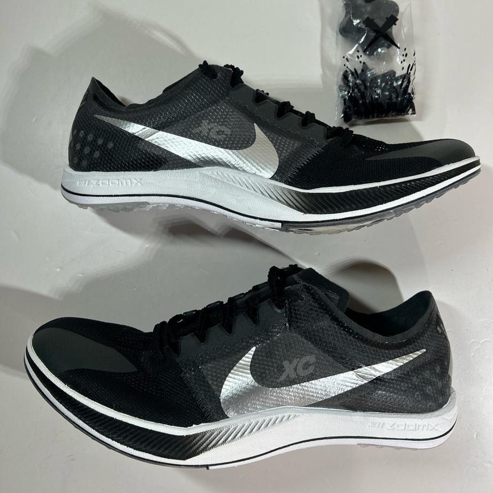 Nike ZoomX Dragonfly Black Metallic Silver Cross Country DX7992-001 Men Sz 11.5